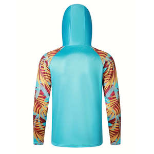 Ropa de Pesca de Manga Larga Unisex con Capucha, Protección Solar UPF 50, Estampada, Anti-UV, Secado Rápido, Jersey de Verano - Product Image 2