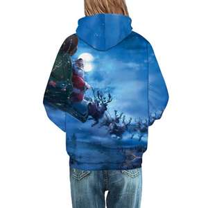 Polyester Unisex <b>Christmas</b> <b>Hoodie</b> Wholesale Street Wears Long Sleeve Casual Pullover <b>Christmas</b> <b>Hoodie</b> - Product Image 6