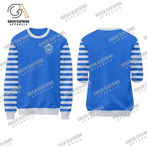 เสื้อสเวตเตอร์สีน้ำเงิน Zeta phi Beta พร้อมตัวอักษรผ้านิ่มและกำมะหยี่สำหรับสมาชิกชมรมเสื้อผ้ากรีกที่มีสไตล์ - Product Image 4