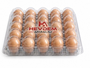 Hevdem Ambalaj - Bandeja Transparente para Huevos de PET con 30 Cavidades, Desechable, Impresión Personalizada, Inserto de Embalaje de Diyabakir - Product Image 4