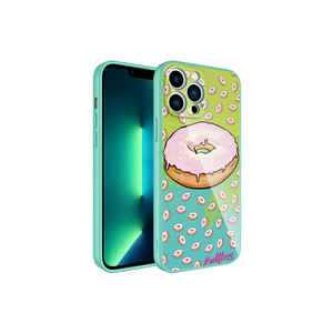 Étui en silicone époxy à motifs Premium Ins pour iPhone 13 Pro 14 Plus, anti-empreintes digitales, protection contre les chocs, protection de l'appareil photo, coque arrière - Product Image 1