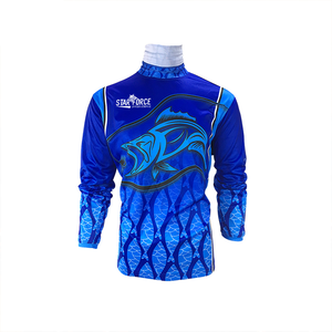 Hombres Upf 50 + Protección UV Ropa de pesca de manga corta para adultos Logotipo personalizado Sublimación Camisa de pesca Camisetas de secado rápido - Product Image 1