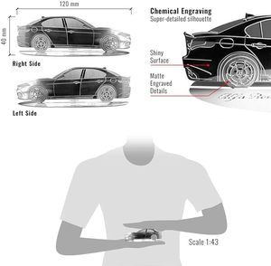 Affichage tête haute en acier inoxydable gravé Alfa Romeo Giulia modèle 8016408112001 - Product Image 4