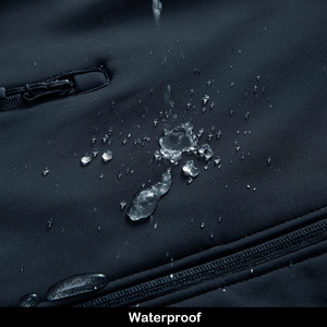 Veste matelassée en toile imperméable pour homme, légère et personnalisable, coupe-vent, softshell confortable, broderie, fermeture éclair, eau - Product Image 4