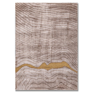 พรมไหมไผ่ถักมือสีเบจน้ำตาลลายดอกอาซาเลีย ขนาดใหญ่ 9x12 ฟุต สำหรับห้องนั่งเล่น ลายแบบนามธรรม ใช้ในบ้านหรือทางเดินในบ้าน-AIBZ-1003 - Product Image 1