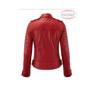 Women's Winter Wool-Decorated Breathable Plus Size <b>Short</b>-<b>Sleeve</b> Polyester Bomber <b>Jacket</b> Lamb Leather Fur Lining Cotton Filling - Product Image 2