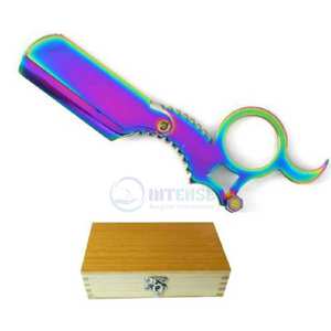 Maquinilla de afeitar recta profesional con logotipo personalizado, instrumento de belleza, herramienta de barbero de acero inoxidable Premium para suministro al por mayor - Product Image 5