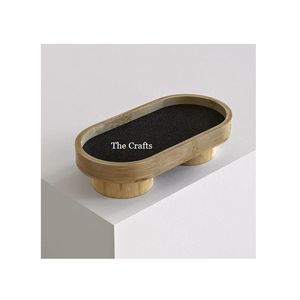 Serveur de collations en bois de haute qualité taille et forme personnalisées gâteau en bois pâtisserie chocolats support de service - Product Image 1