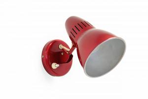 Lampe murale en métal contemporaine Double Tone Red the METAL WAVE, facile à installer et à entretenir, idéale pour l'éclairage de chevet - Product Image 3