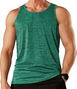 Camiseta Interior Masculina al por Mayor, Corte Ajustado, Camiseta sin Mangas de Verano, Chaleco Deportivo Juvenil, Transpirable, de Poliéster/Algodón, Personalizable - Product Image 1