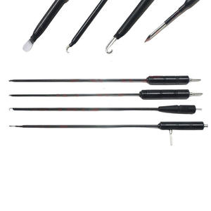 Manual Laparoscopic Instrument L-Shaped Laparoscope Hook Scraper Electrode Needle Blade Surgical Basis Instrument Steel 5*330mm - Product Image 2