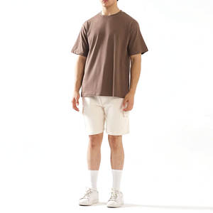 Camisetas de talla grande de algodón 100% Vintage ajustadas para hombre, camisetas de gran tamaño informales de verano de alta calidad para Fitness - Product Image 1