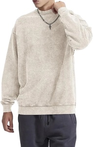Sweat-shirt streetwear de qualité supérieure, épais, délavé à l'acide, 100% coton, été, soldes, nouvelle arrivée, homme, MADE BY HS - Product Image 3