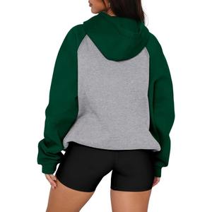 Sweat-shirt à capuche ample pour femme, en velours, manches bouffantes, manches longues, doux, décontracté, confortable, streetwear tendance - Product Image 4