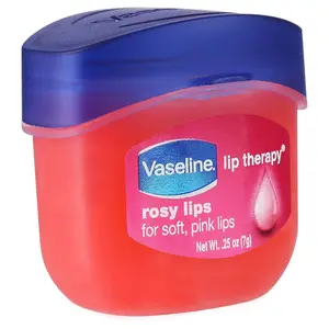 Vaseline trị liệu môi màu son dưỡng môi mini, hồng, 0.25 ounce (Gói 8)