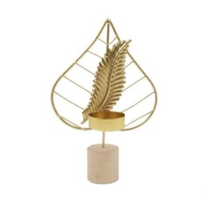 Décoration de fête de mariage haut à la mode chauffe-plat bougie votive support Antique finition dessus de table décor bougeoir - Product Image 3