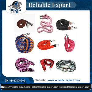 Riñas de caballo tejidas de algodón duradero, hechas a mano, coloridas, a la venta - Product Image 5