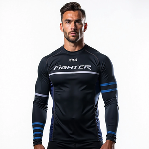 Get Custom MMA Get Custom Rash Guards Vêtements de sport de combat en gros pour l'entraînement Gym Workout et l'équipement de fitness haute performance - Product Image 2