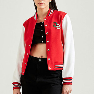 2025 nouvelle mode à la mode pas cher en cuir Lettermen veste haut de gamme nouveau Design femmes Lettermen vestes - Product Image 1