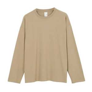 T-shirt à manches longues coupe ajustée pour hommes avec col rond 100% coton de haute qualité avec impression personnalisée Service OEM et logo en stock - Product Image 4