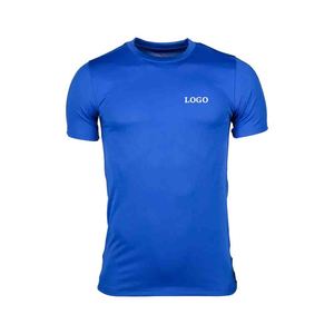 เสื้อยืดคอกลมสำหรับผู้ชายสีดำล้วนสีดำล้วนเสื้อยืดออกกำลังกาย - Product Image 6