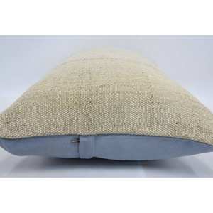 16x24 Beige Wool Kantha Patchwork Pillow Luxury Rustic Floral Vintage Fluffy Woven Throw Pillow for Bedding Floor <b>18x18</b> Square - Product Image 5