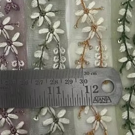 Thiết Kế Handmade Cao Cấp Thêu Vải Trim <span class=keywords><strong>3D</strong></span> Bướm Net CC Dhupian Ren Biên Giới 10 + Tùy Chọn Màu Sắc Cho Túi Trang Trí - Product Image 3