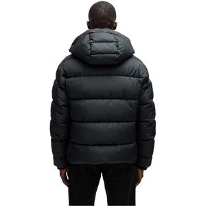 Chaqueta Acolchada de Moda Urbana para Hombre, Color Negro, con Cierre de Cremallera y Método de Tejido Acolchado - Product Image 2