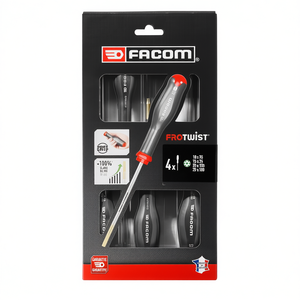 Juego de destornilladores largos Facom (4 piezas) Incluye destornilladores planos y Phillips para un fácil fijado - Product Image 3