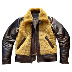 Chaqueta Larga de Piel de Cordero de Alta Calidad para Hombre, Abrigo de Invierno Cálido y Grueso con Cremallera, Diseño OEM con Capucha, Nueva Llegada - Product Image 1