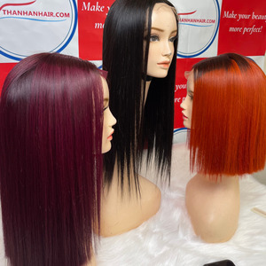 BEST SELL ! ! Perruques lisses de différentes couleurs, 100% cheveux humains vietnamiens, prix de gros, cheveux Remy - Product Image 1