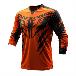เสื้อเจอร์ซีย์มอเตอร์ครอสแบบสั่งตัดพิเศษ ทนทาน ระบายอากาศได้ดี ออกแบบมาเพื่อปกป้องผู้ขับขี่ให้ยาวนาน ชุดแข่งรถมอเตอร์ไซค์และรถยนต์ - Product Image 1