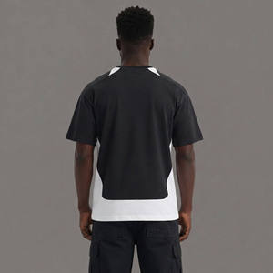 Camisetas de Manga Corta para Hombre, Personalizadas, 100% Algodón, Estilo Hip Hop, Corte Holgado, Secado Rápido, Logotipo Frontal, Diseño Vintage de 2 Tonos, Nueva Llegada - Product Image 3