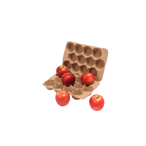 Bandeja de Pulpa Moldeada Biodegradable y Compostable Ecológica para Empaque de Manzanas, Bandeja para Fruta Fresca de Fabricante Vietnamita, Cajas de Papel - Product Image 2