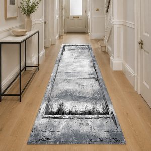 RUGS DEPOT LXDP-0355 Wholesale Grey Silver Traditional Anatolian Digital Printed Machine Washable Chenille Area Rug Non <b>Slip</b> - Product Image 5