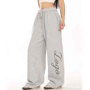 Pantalon de jogging de sport à jambes larges pour hommes, imperméable, décontracté, peint, imprimé numériquement, taille moyenne, sueur, lavé à l'acide - Product Image 4