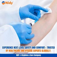 Gants d'examen en nitrile sans poudre, sans latex, jetables, sûrs et confortables pour les soins à domicile, la beauté et les soins personnels