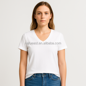 Camiseta de Hombre con Cuello en V, Ecológica, de 2 Piezas, Manga Corta, Sensación de Algodón, Poliéster, Colores Personalizados, Logotipo, Alta Calidad, Corte Regular - Product Image 2