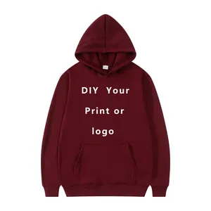 Vente en gros de sweat à capuche 100% coton pour homme imprimé sur mesure pull en polaire respirant vêtements de rue décontractés pour l'hiver approvisionnement ODM - Product Image 6