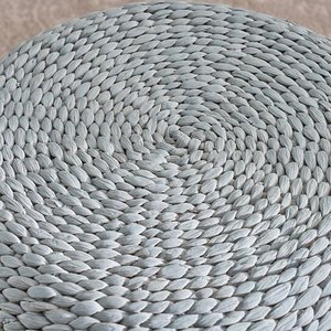 Meilleure collection de tabourets de comptoir en jacinthe d'eau en jonc de mer tabourets de chaise et poufs Sièges de table à thé ronds en osier naturel sans danger - Product Image 2
