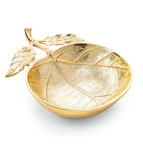 Decoración de mesa hecha a mano, cuencos de Latón chapado en oro, utensilios de cocina de diseño superior, cuencos de servicio de latón con acabado pulido. - Product Image 3