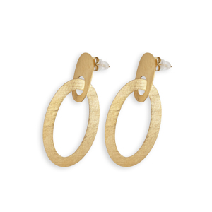 Orecchini CUCOCUCA YXQ E291 in acciaio inossidabile color oro, stile minimalista, elevano il tuo stile per la primavera. - Product Image 2