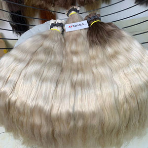 Extensión a granel cruda virgen vietnamita de un solo donante de calidad superior Patrón recto Extremos súper dobles dibujados Sin enredos suaves - Product Image 1