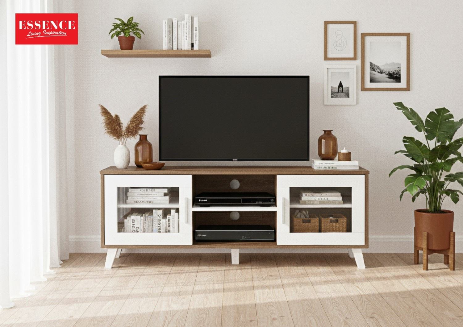 Darl Sonoma Oak & White