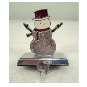 Red Snow Flakes Metal <b>Stocking</b> <b>Holder</b> For Christmas Table Top Decorative - Product Image 6