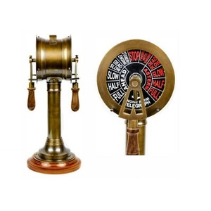Telégrafo Náutico Antiguo de Latón Hecho a Mano de 15 Pulgadas, Telégrafo de Metal Fundido de Latón Único Personalizado en Venta - Product Image 1