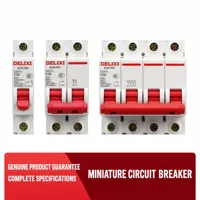 Disjoncteur miniature DELIXI DE47P 1P+N en cuivre, capacité de coupure 6kA pour usage domestique et industriel