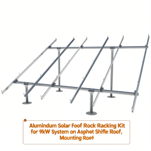 Kit de fixation de panneaux solaires en aluminium pour système de 9 kW sur toit en tuiles d'asphalte - Product Image 2