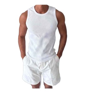 Wholesale <b>Men's</b> Breathable Front Workout Fitness Bodybuilding Gym Sleeveless Singlet <b>Vest</b> <b>Stringer</b> Tight Tank Top - Product Image 1