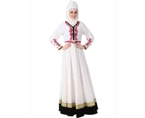 穆斯林服装摩洛哥串珠卡夫坦最时尚女性阿拉伯服装马哈拉尼风格印度尼西亚蝴蝶袖阿巴亚